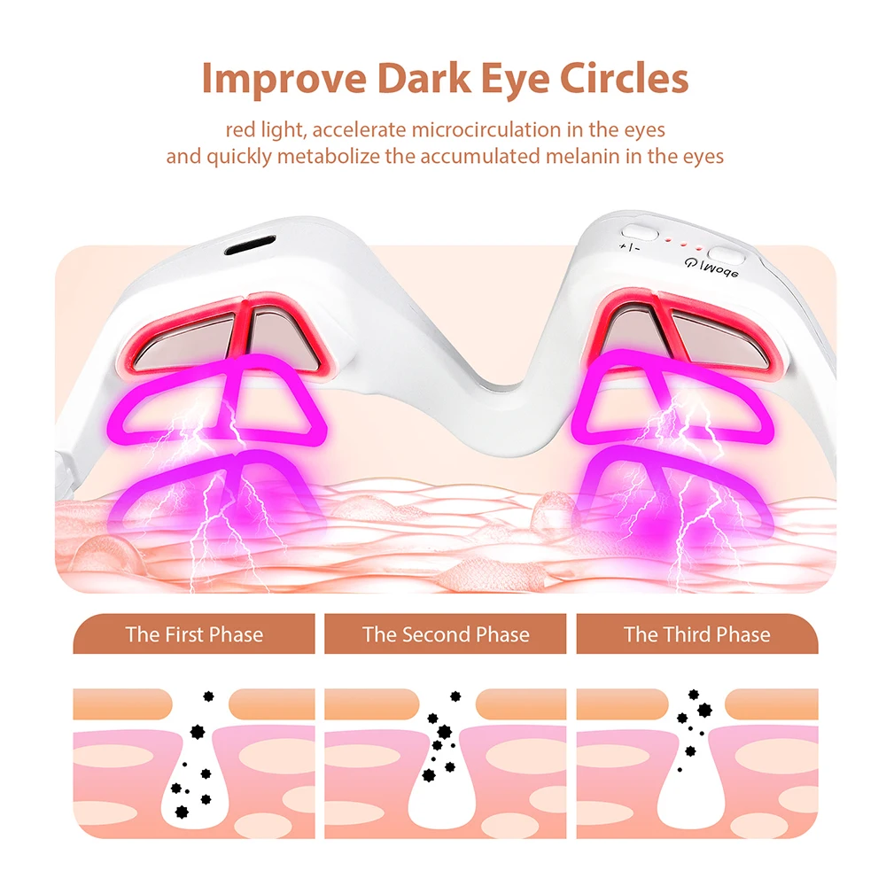 Eye Massager 3D Eyes Relax Massager Fatigue Relief Lighten Dark Circles Beauty Eye Care - Gallery 4
