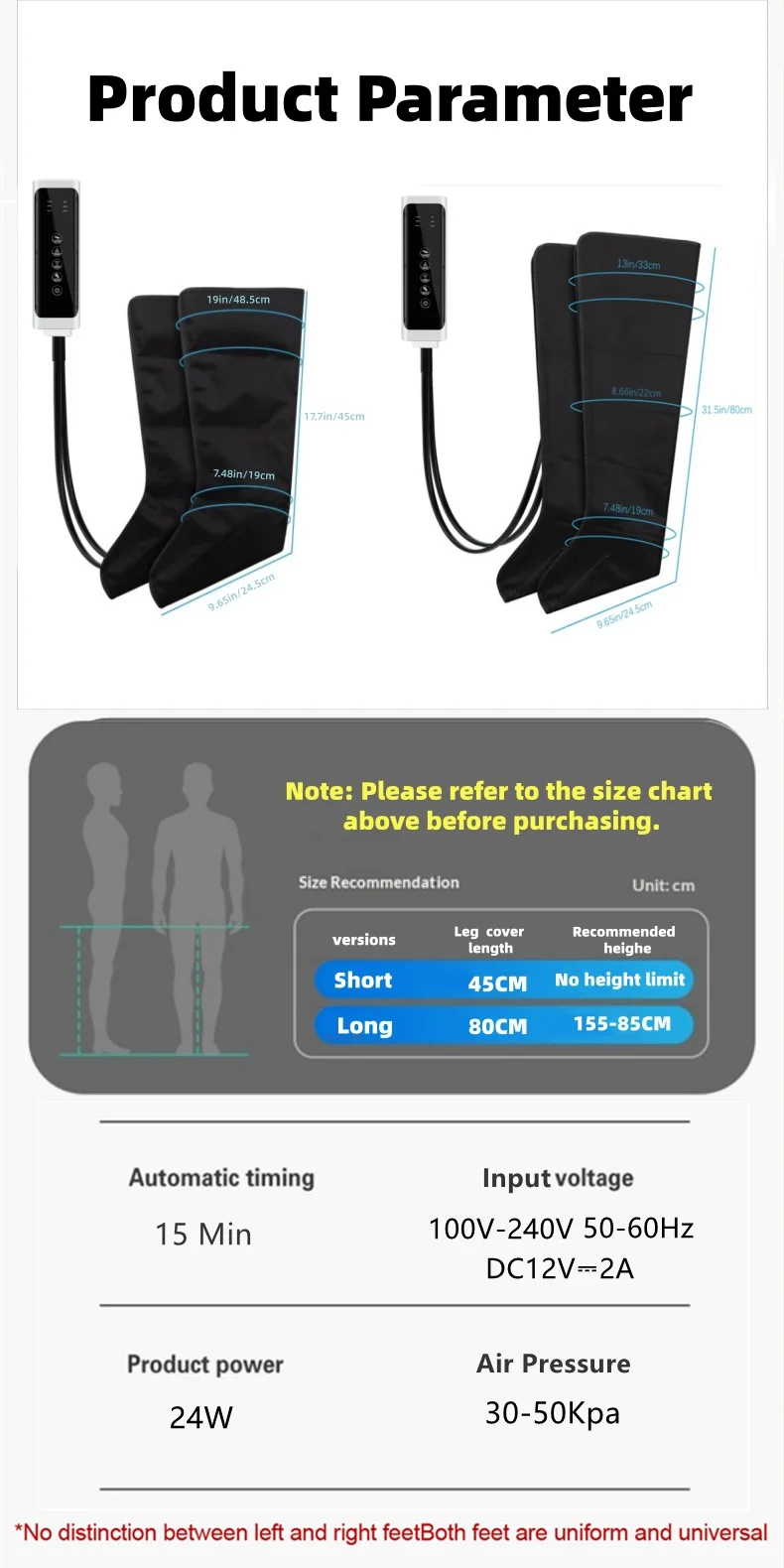 VIMINTO Leg & Foot Air Compression Massager – Gallery