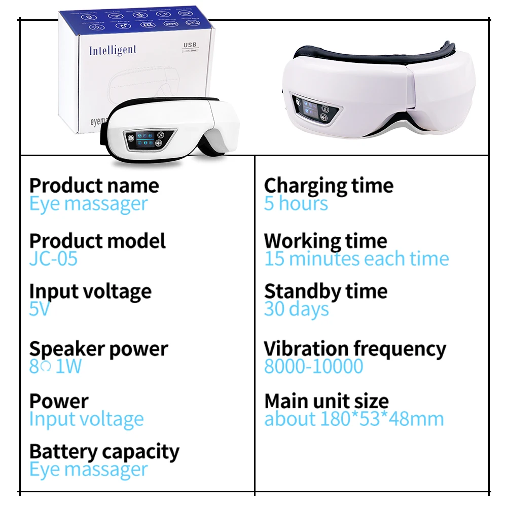 VIMINTO Smart Eye Massager with Heat & Bluetooth — detail 7 product photo