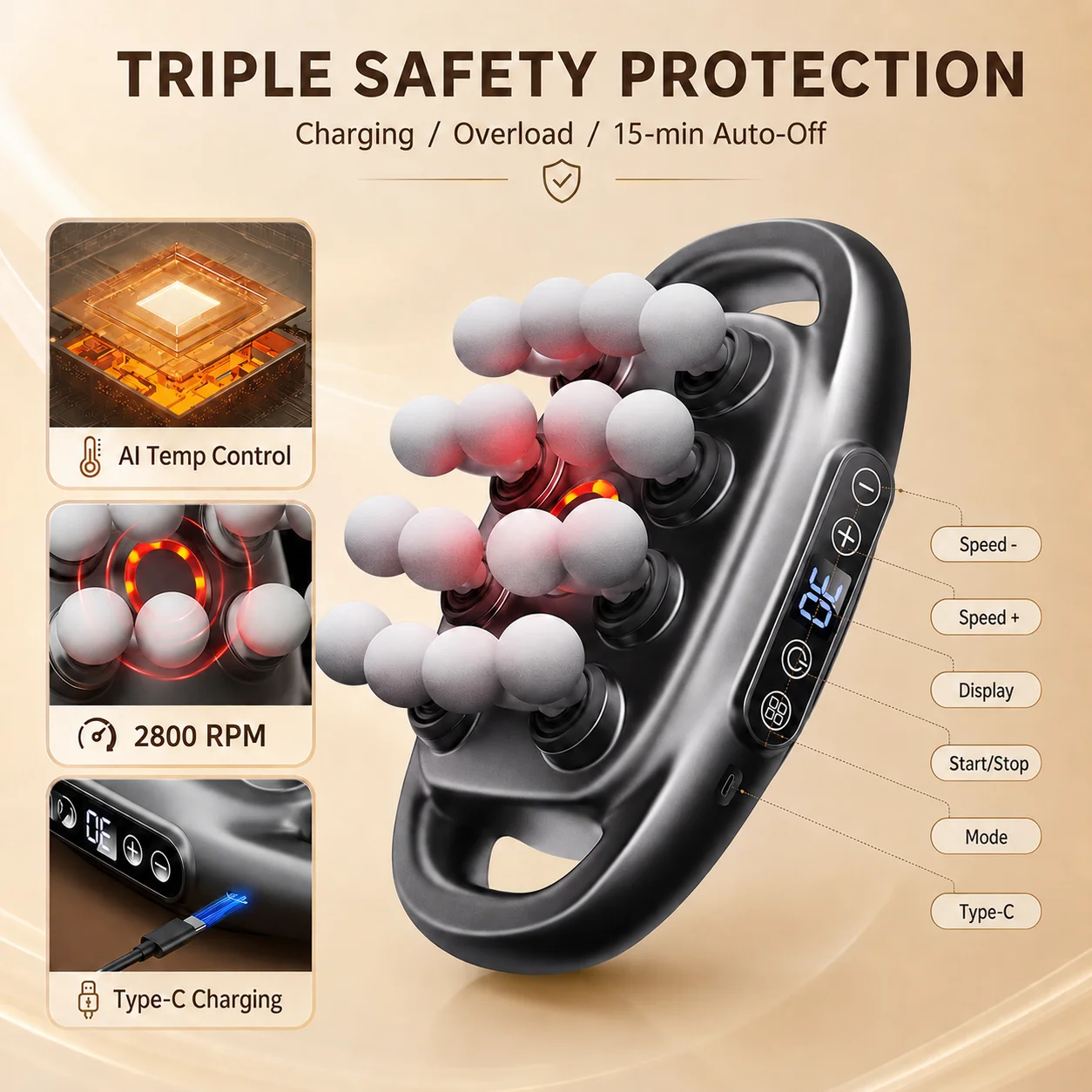 VIMINTO Unwind Pro 16-Node Neck & Shoulder Massager — feature banner 3: benefits and how it works